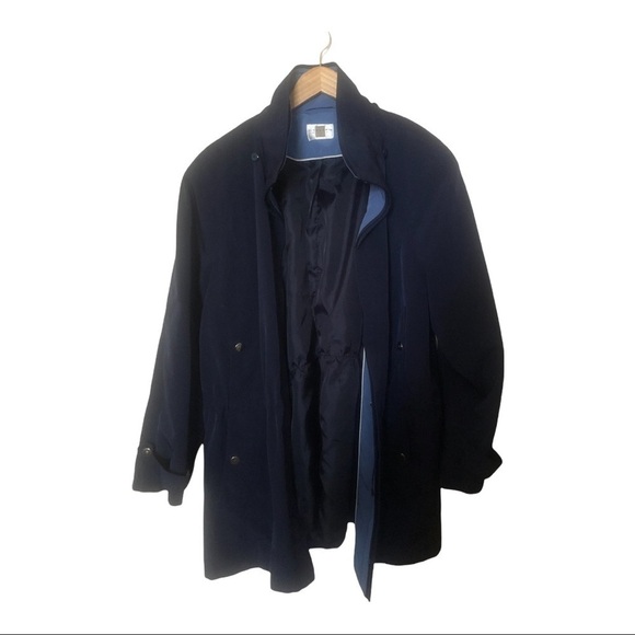 Navy Bleu Zipper Coat Mid  Length Size   in Excellent Used  Cond. - Picture 1 of 9